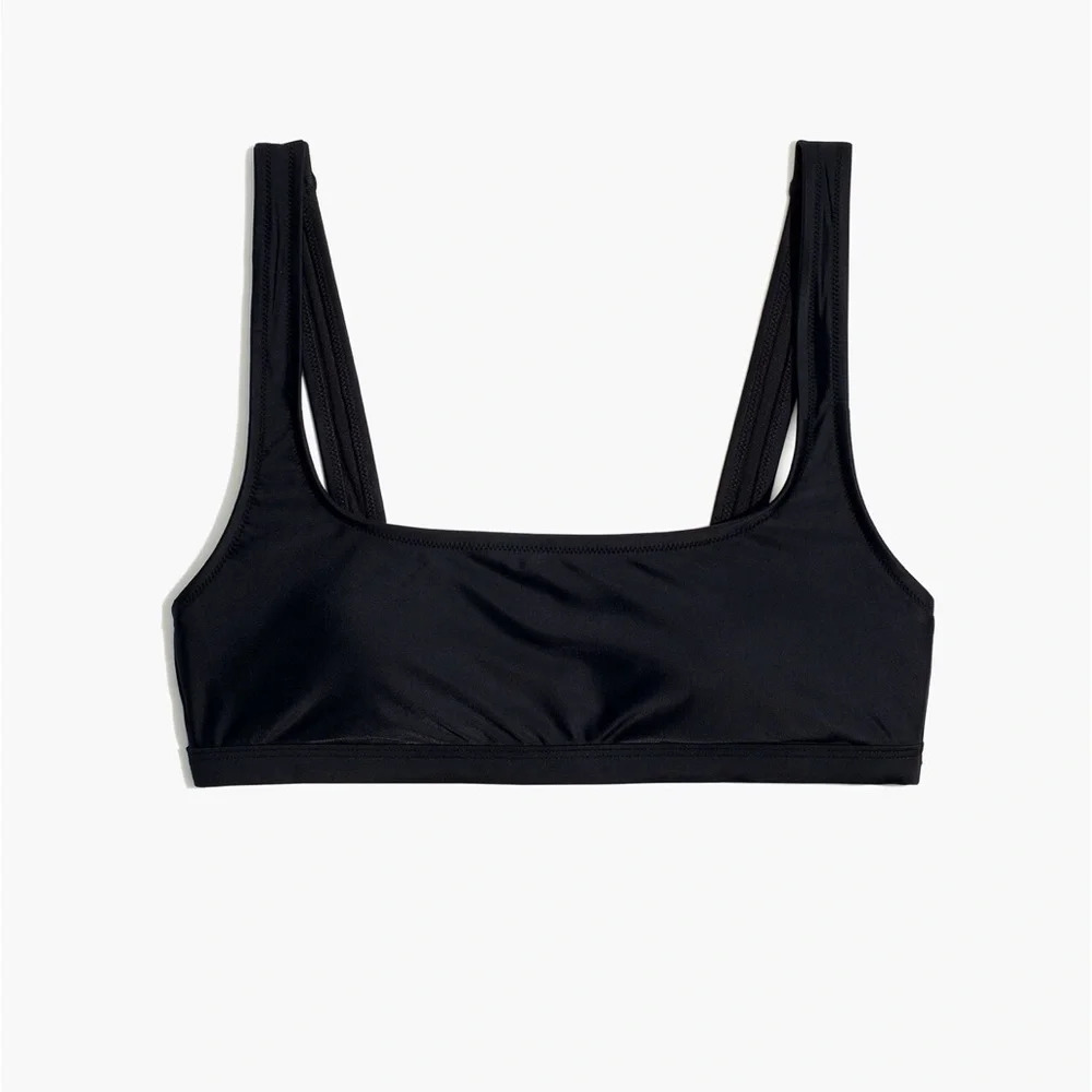 Madewell second wave balconette bikini top Black Medium